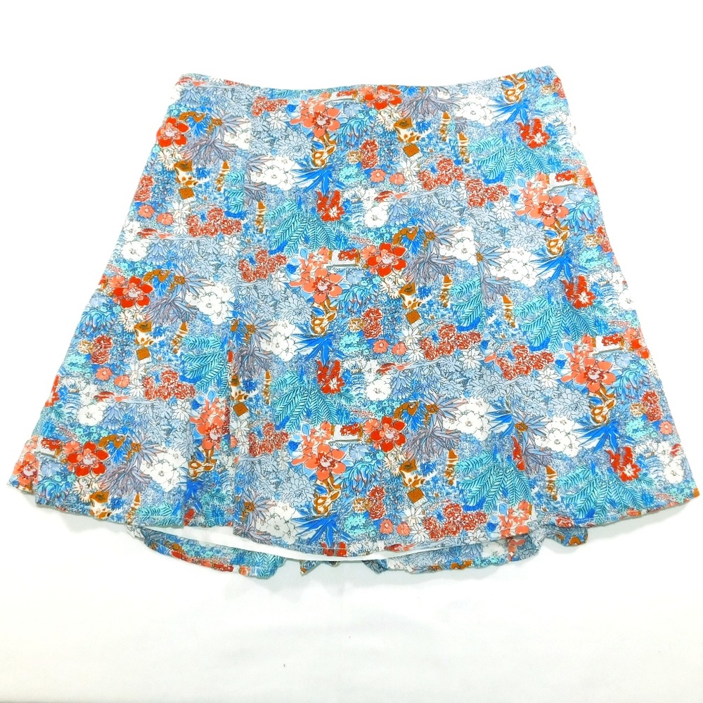 Forever 21 Floral Pleated Skirt, Small